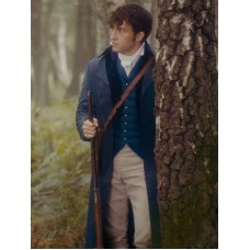 Bridgerton S02 Anthony Bridgerton Blue Trench Coat